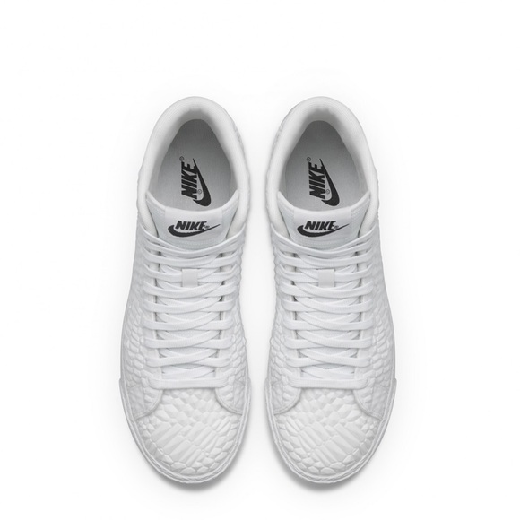 ❗️SALE Nike blazer mid shoes all white womens - Picture 5 of 8